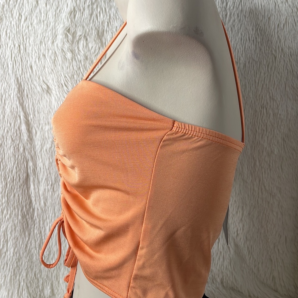 PrettyLittleThing Ruched Front Strappy Top - Picture 2 of 6